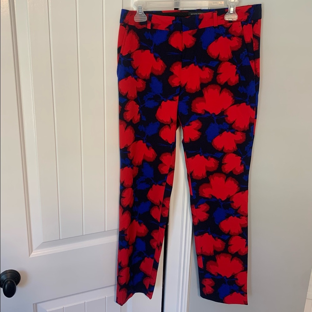 Banana Republic Ryan pants - beautiful pattern - size 4